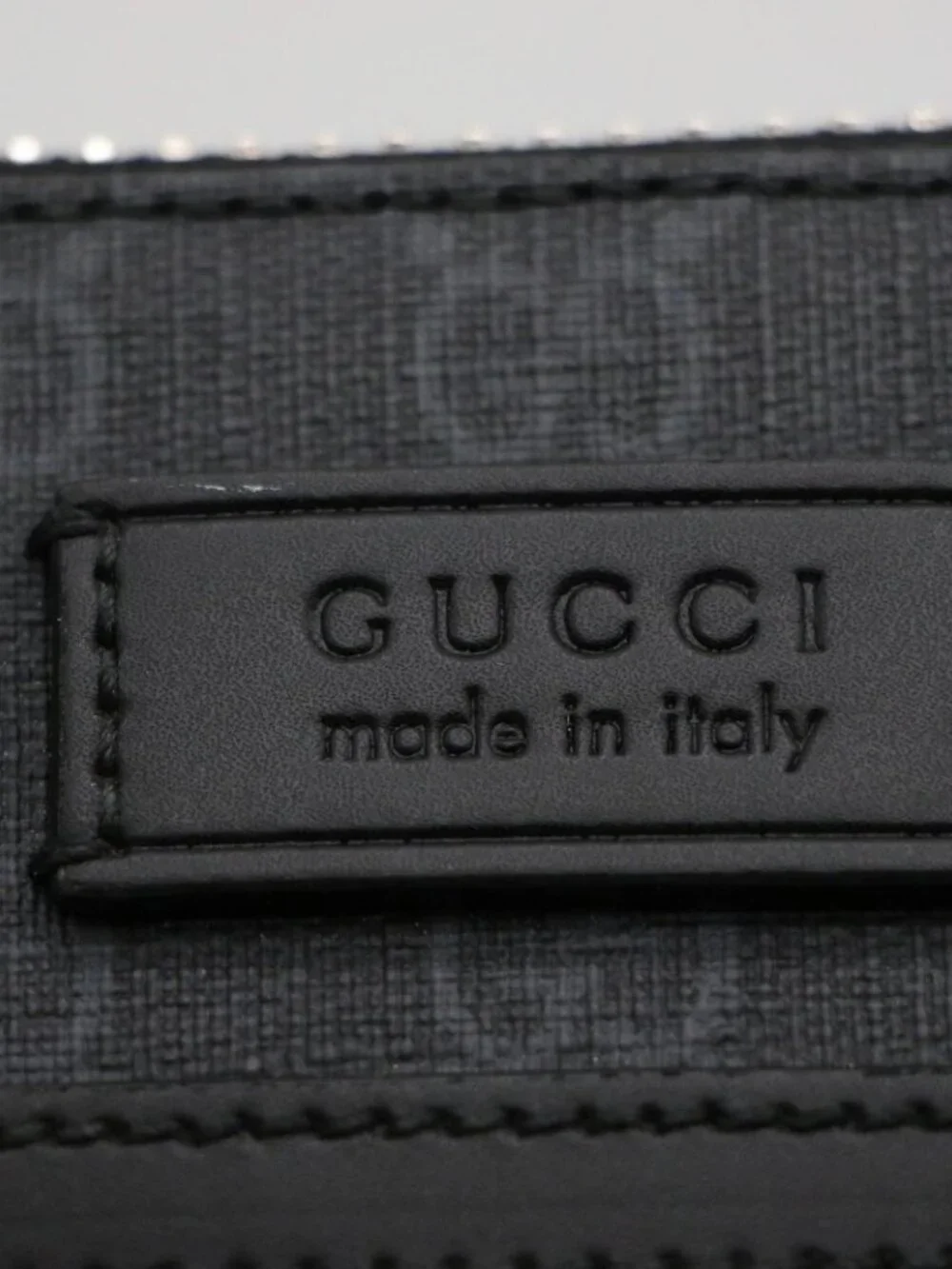GUCCI Small Messenger Shoulder Bag 523599 GG Supreme Sherry Line Black